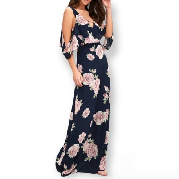 Lulus  The Very Thought of You Floral Print Maxi Dress - Picture 1 of 12
